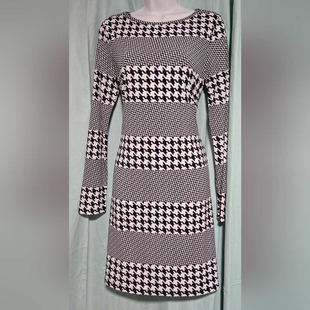 Michael Kors Black and White Sheath Dress